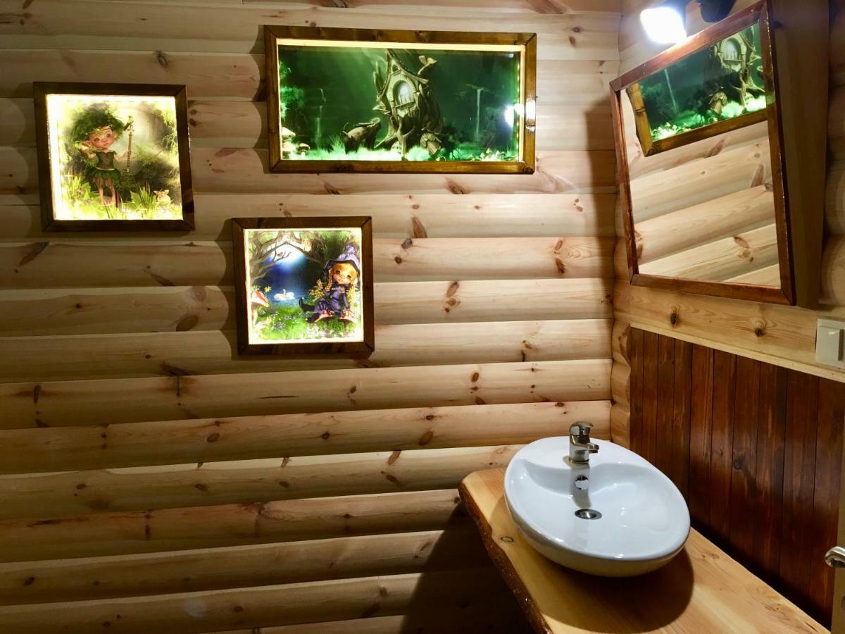 Holzhaus Trollbluemchen Am Wald Und See Neuruppin Esterno foto