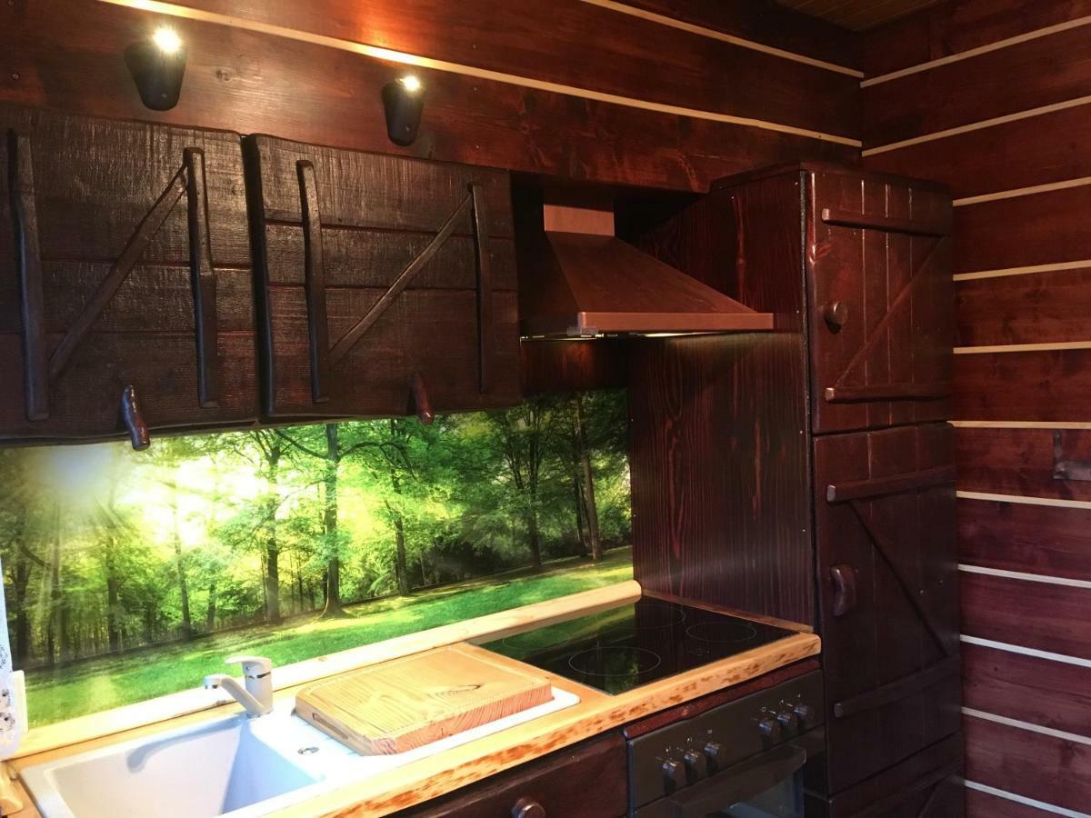 Holzhaus Trollbluemchen Am Wald Und See Neuruppin Esterno foto