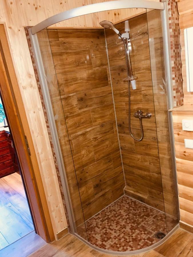 Holzhaus Trollbluemchen Am Wald Und See Neuruppin Esterno foto
