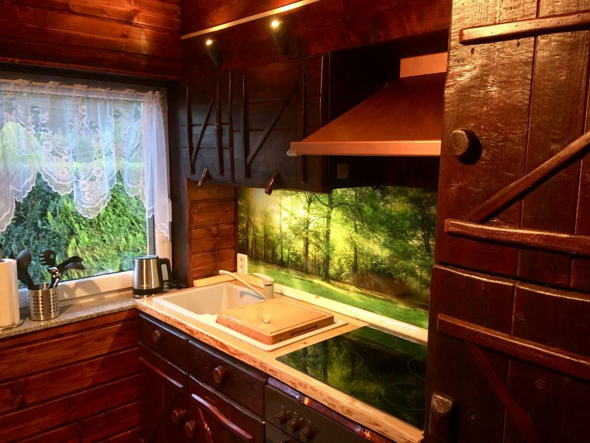 Holzhaus Trollbluemchen Am Wald Und See Neuruppin Esterno foto